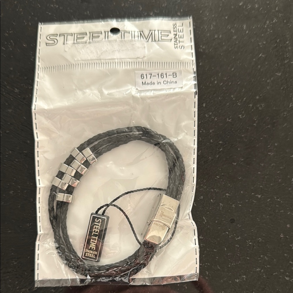 Black Stainless Steel Men's Bracelet